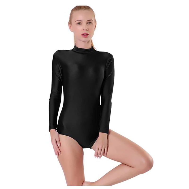 Turtleneck Bodysuit - Speerise Turtleneck Long Sleeve Leotard Women