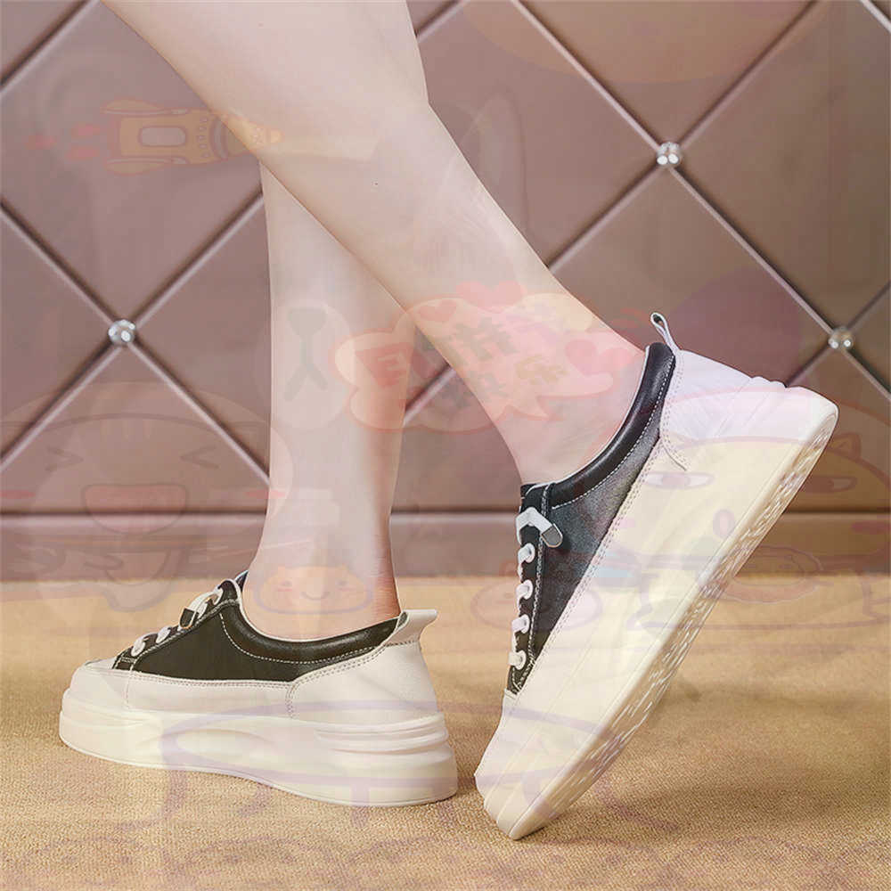 Women Fashion Brand Name Ideas - Lace-up Chunky Loafers Woman Skateboarding Sports