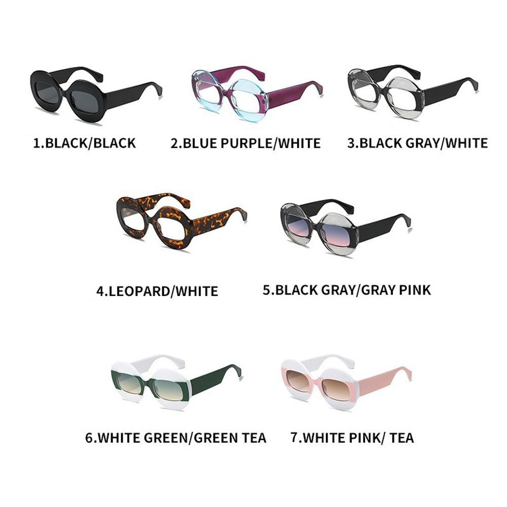 Women'S Fashion Glasses With Clear Lenses - Fashion PC Sunglasses Goggles Gradient Lenses