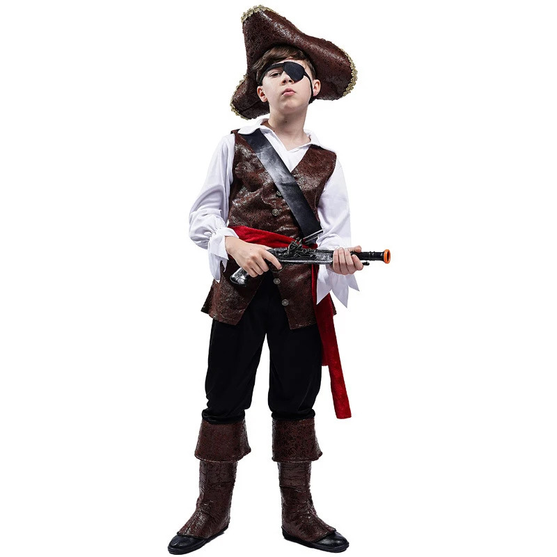 Knitted Vest Women - Halloween Costume Boys Pirate Cosplay Pirate