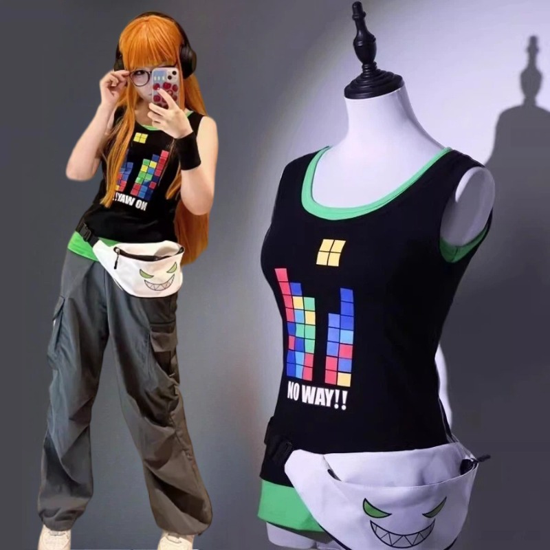Knitted Vest Women - Anime Sakura Futaba Cosplay Costume Sleeveless