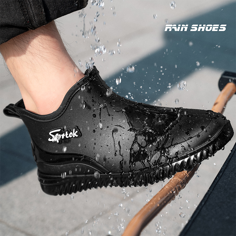 Women'S Fashion Rain Boots - Fashionable Adult Short Rain Boots Waterproof
