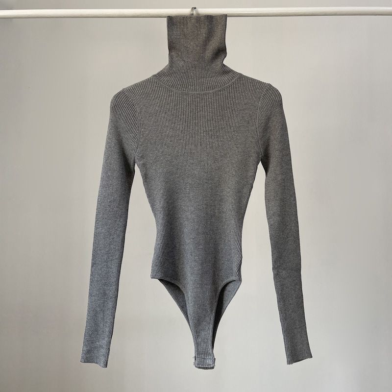 Turtleneck Bodysuit - Bodysuits Women Long Sleeve Elegant Fashion