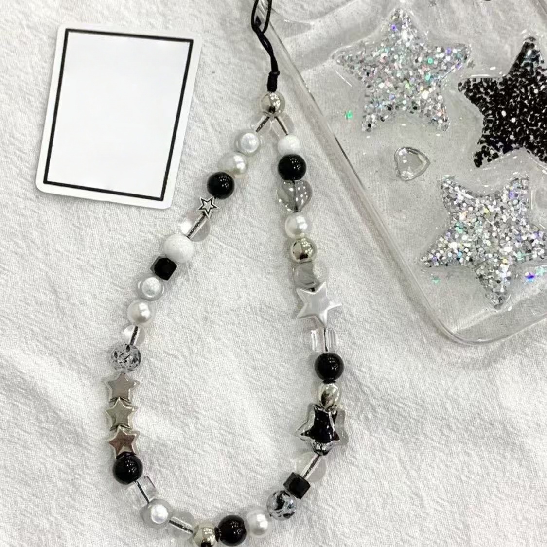 Black Silver Star Beaded Phone - Women'S Fashion Edgy recension och pris
