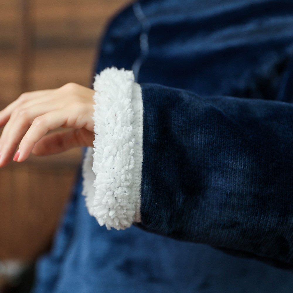 Super Long Double Warm Flannel - Hoodie Women Oversized recension och pris