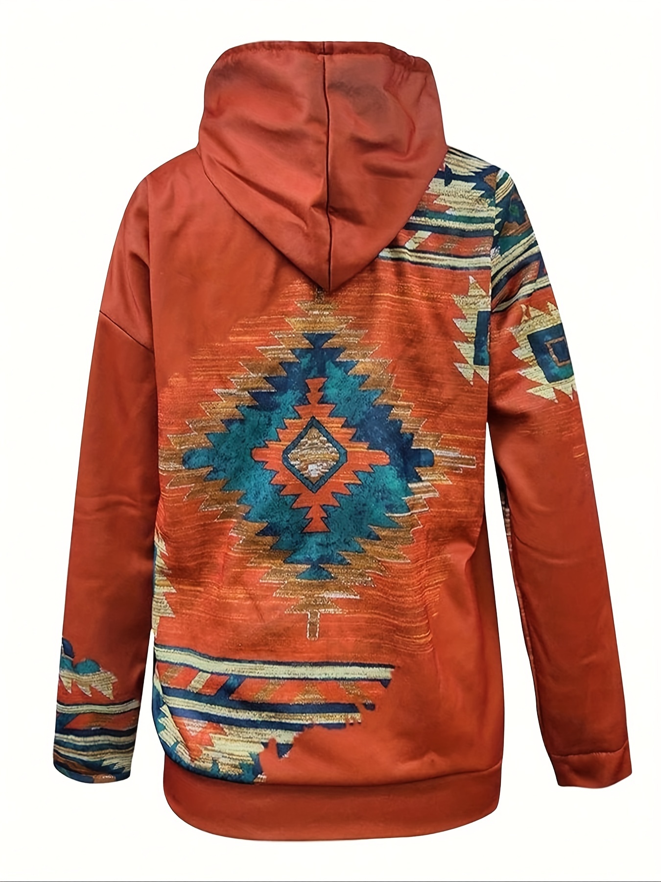 Women Plus Size Rust Western A - Hoodie Women Oversized recension och pris