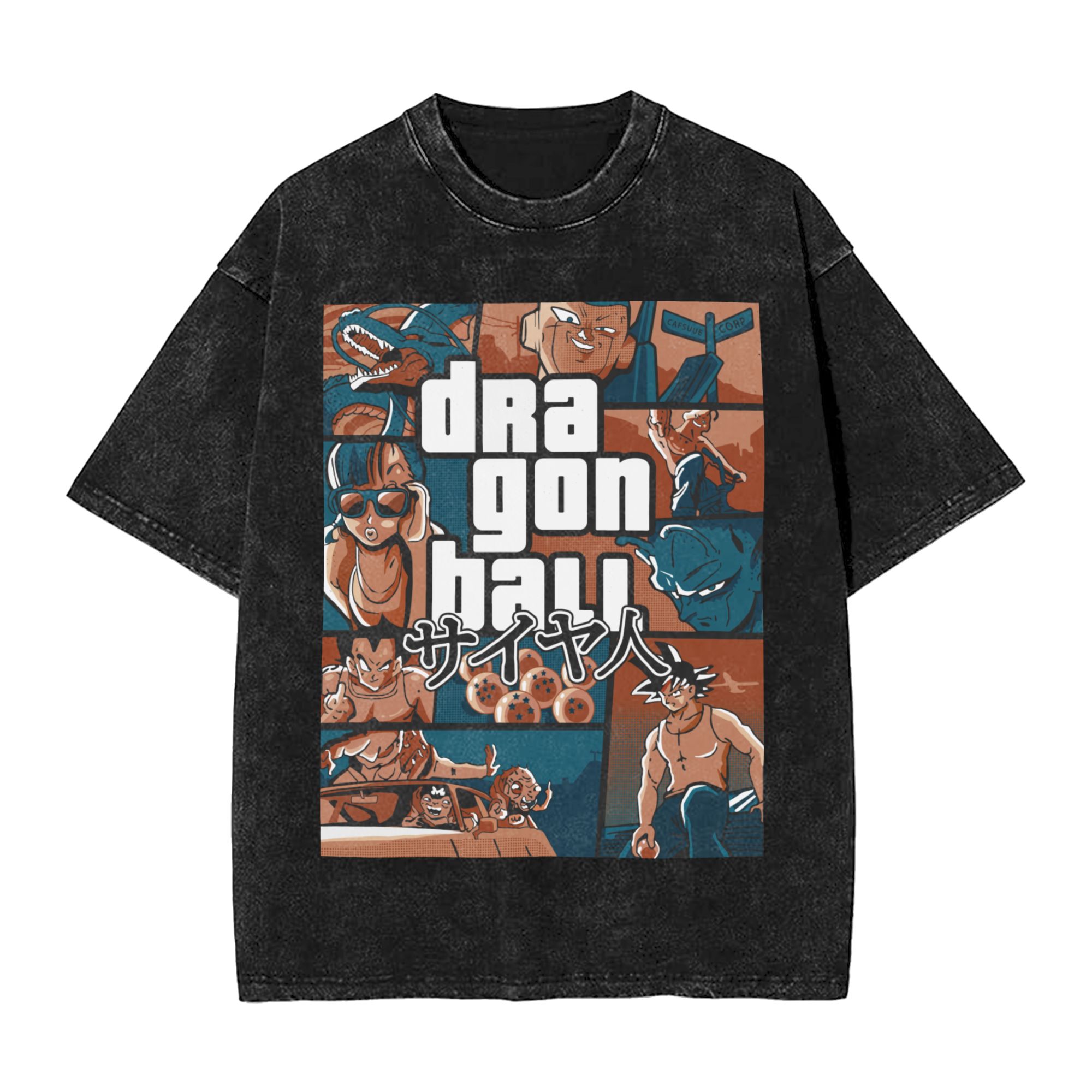 Washed T Shirts Grand Theft Dr - Women Fashion Png recension och pris