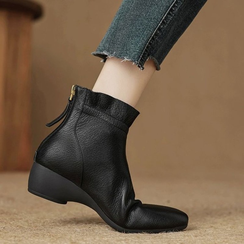 Winter Women Mid-calf Leather  - Women'S Fashion Rain Boots recension och pris