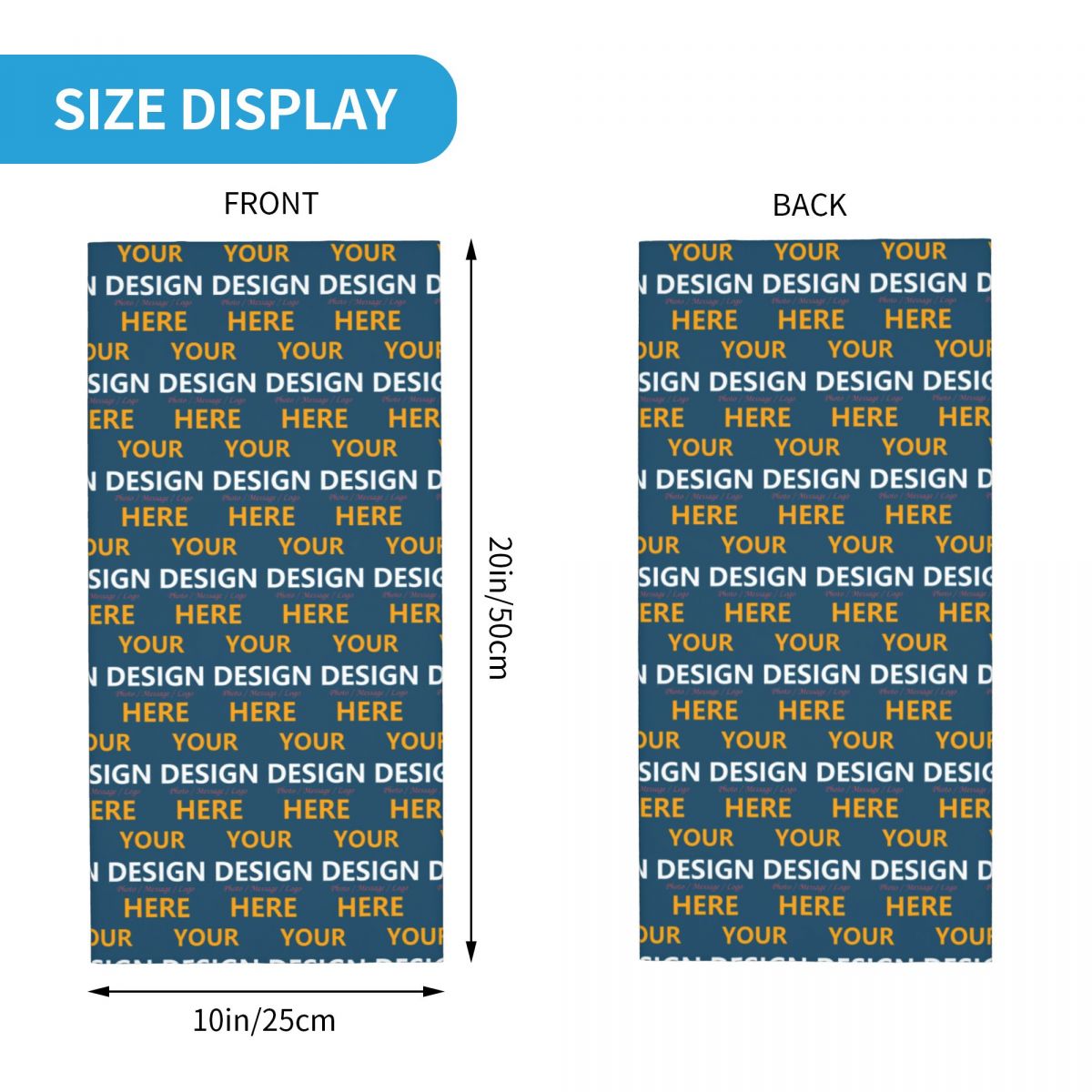 Custom Your Design Here Bandan - Women Fashion Logo Design recension och pris