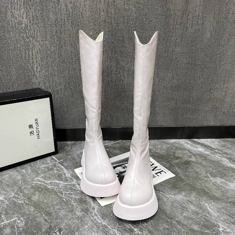 Women's New Simple Solid Color - Women'S Fashion Knee High Boots recension och pris