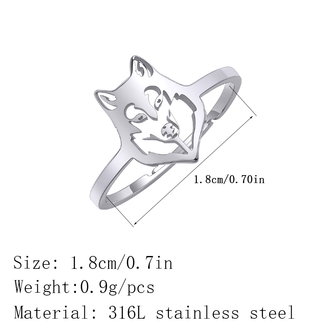 Chandler Stainless Steel Wolf  - Women Fashion Png recension och pris