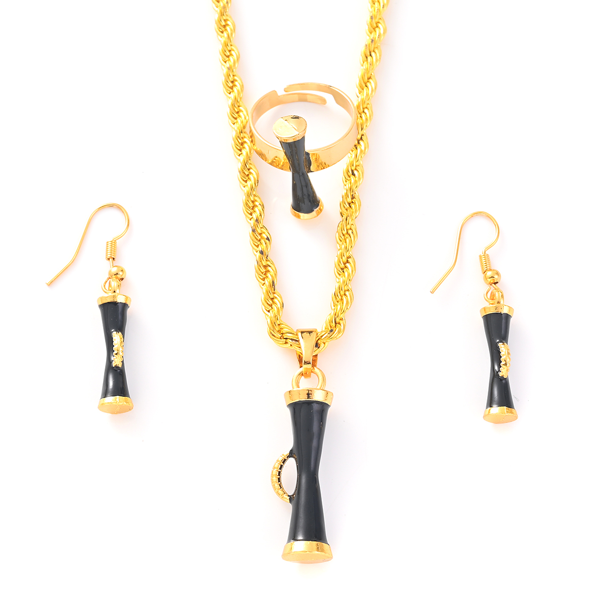 Papua New Guinea Drum Pendant  - Women Fashion Png recension och pris