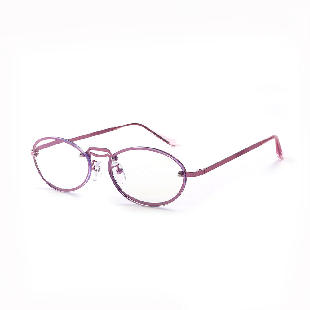 Women's Oval Purple Anti Blue  - Women'S Fashion Glasses With Clear Lenses recension och pris