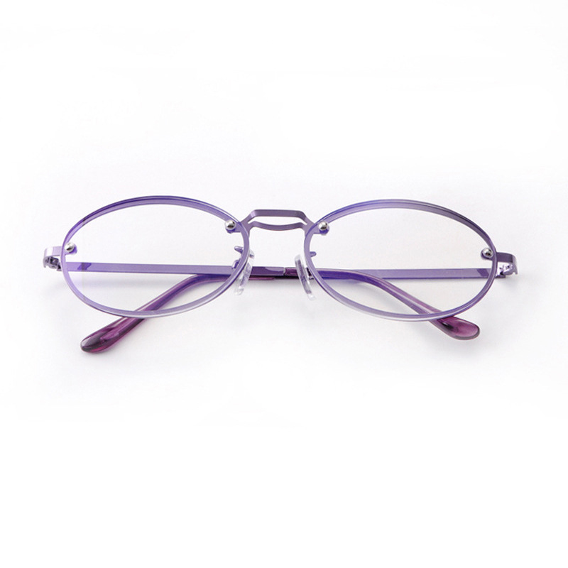 Women's Oval Purple Anti Blue  - Women'S Fashion Glasses With Clear Lenses recension och pris