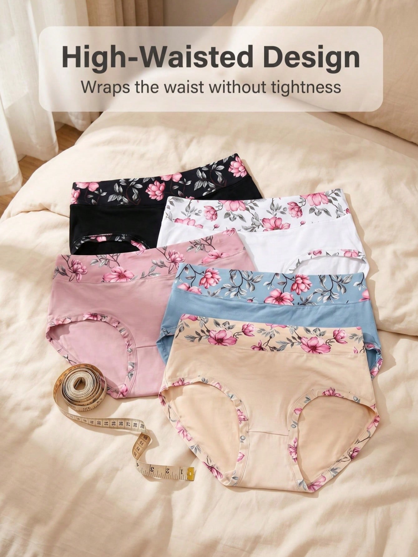5PCS Plus Size Women's Flower  - Women Fashion Wear recension och pris