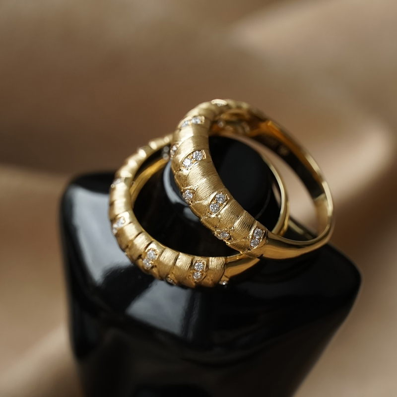 Aazuo Fine Jewelry Real 18K Ye - Women'S Fashion Rings Gold recension och pris