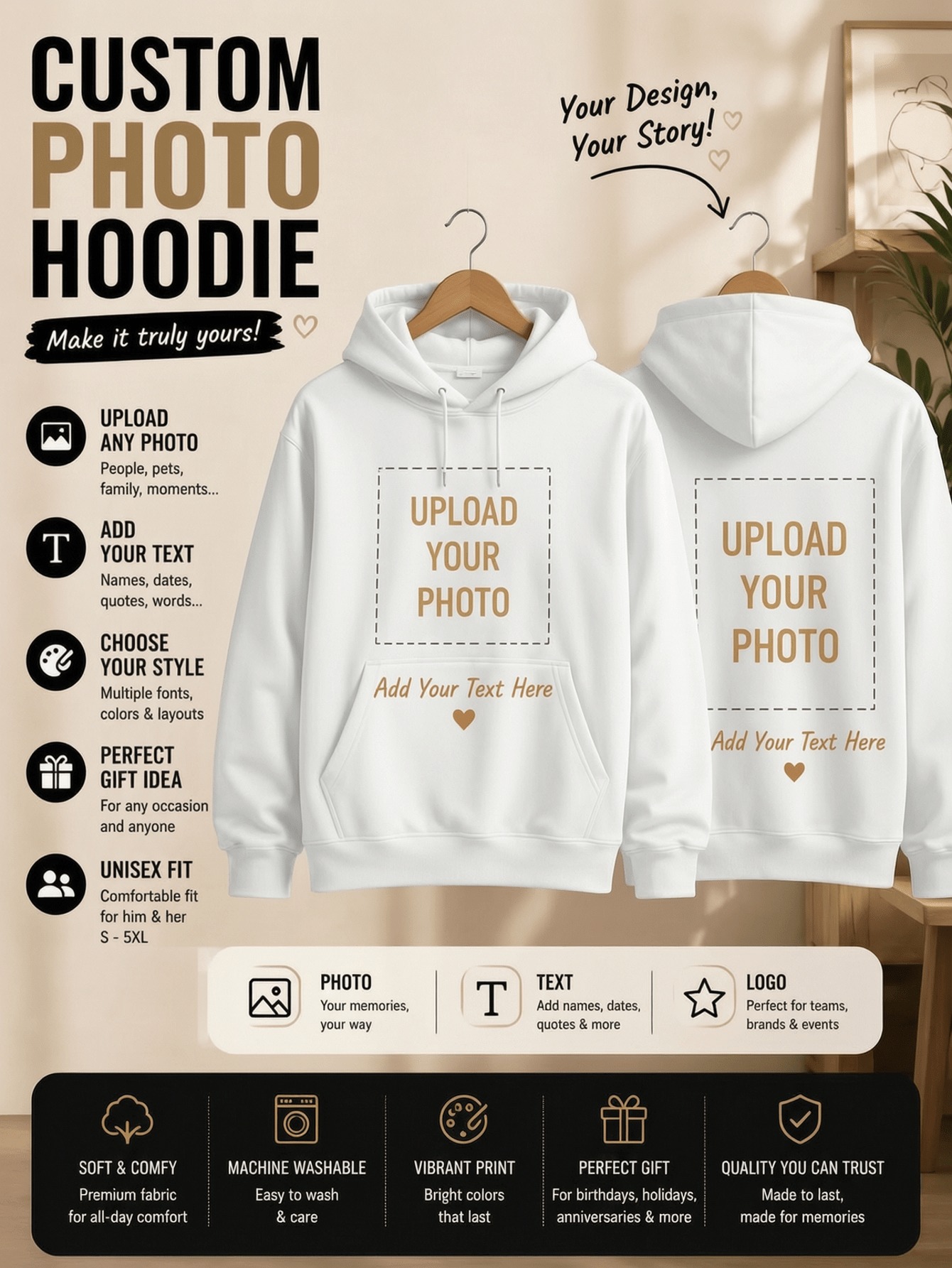 Winter Customize Womens Hoodie - Hoodie Women Oversized recension och pris