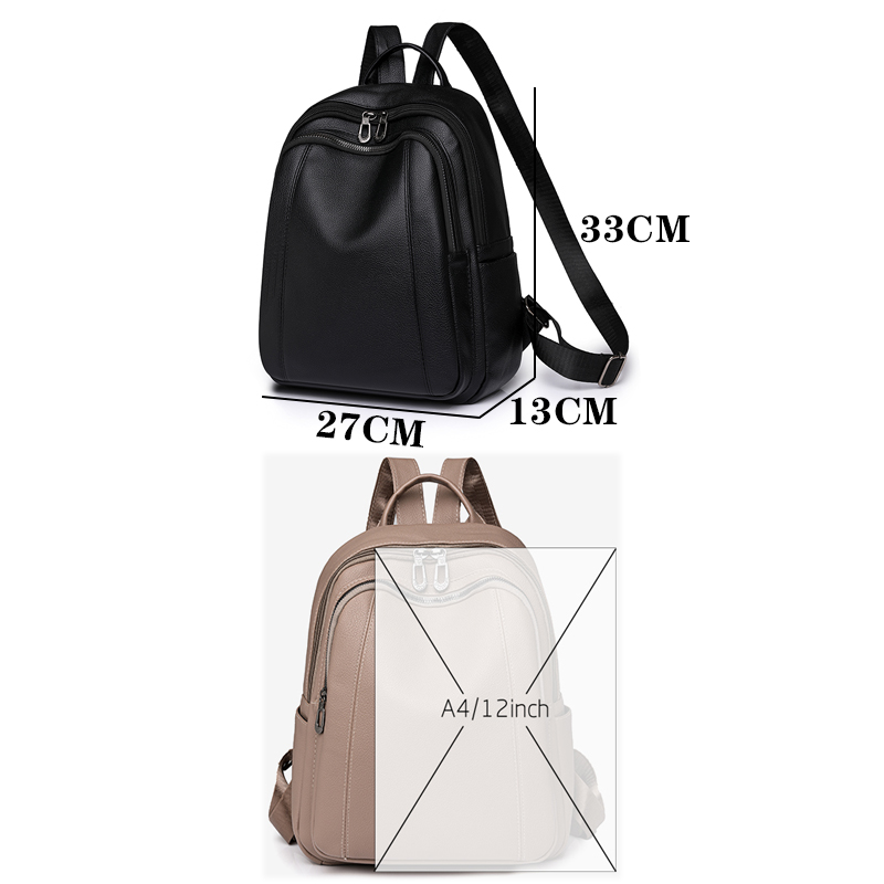 High Quality Leather Backpack  - Women Fashion Online recension och pris