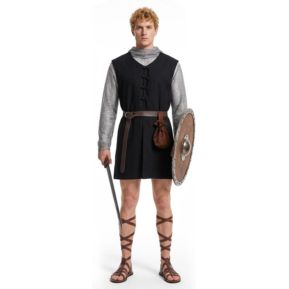 Medieval Knight Cosplay Costum - Knitted Vest Women recension och pris