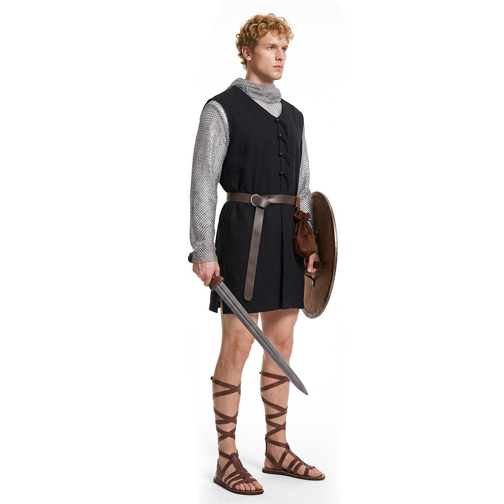 Medieval Knight Cosplay Costum - Knitted Vest Women recension och pris