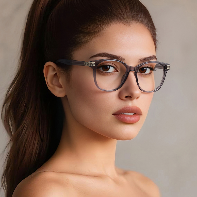VICKI New Lady's Round-frame R - Women'S Fashion Glasses With Clear Lenses recension och pris