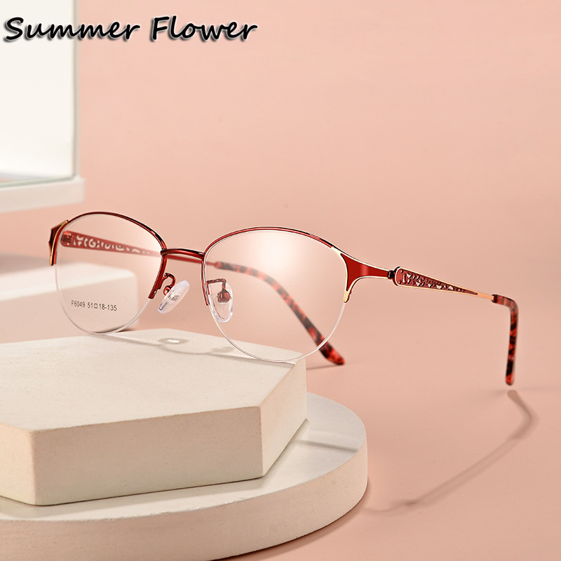 Women Oval Glasses Alloy Optic - Women'S Fashion Glasses With Clear Lenses recension och pris