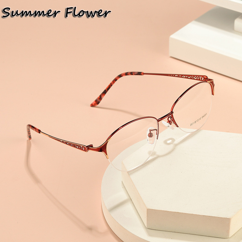 Women Oval Glasses Alloy Optic - Women'S Fashion Glasses With Clear Lenses recension och pris