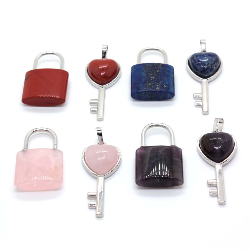 Natural Crystal Couple Lock Ne - Women Fashion Pose recension och pris