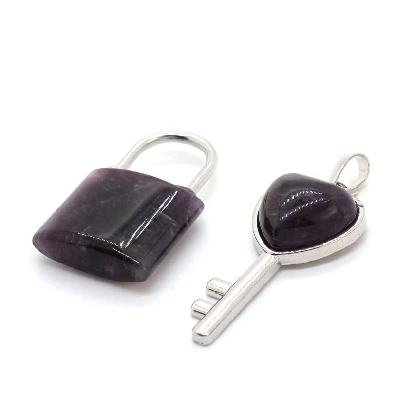Natural Crystal Couple Lock Ne - Women Fashion Pose recension och pris