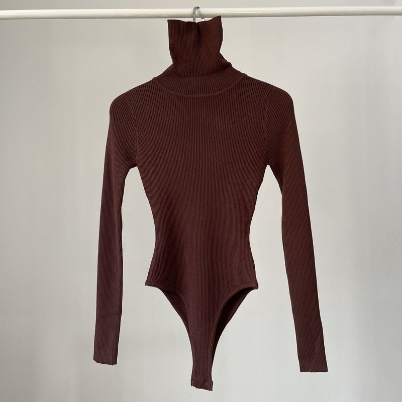 Bodysuits Women Long Sleeve El - Turtleneck Bodysuit recension och pris