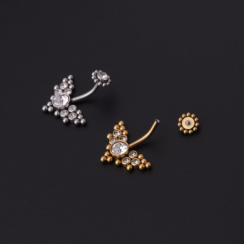 Zircon Golden Belly Button Rin - Women'S Fashion Rings Gold recension och pris