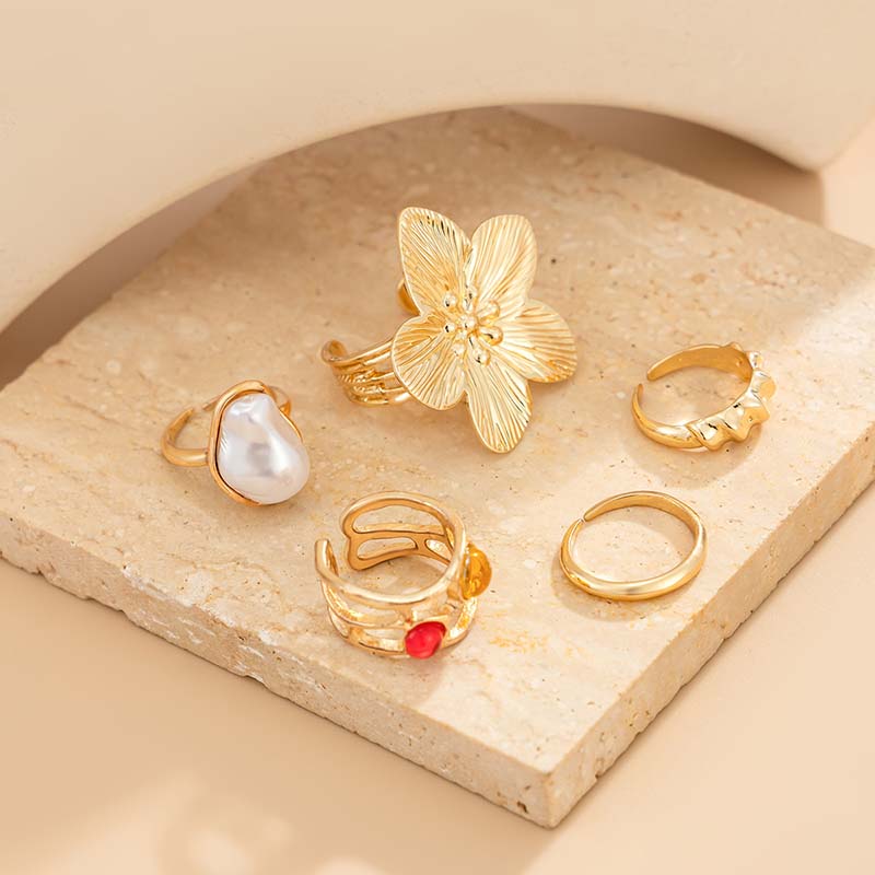 Adjustable Toe Ring Set Gold S - Women'S Fashion Rings Gold recension och pris