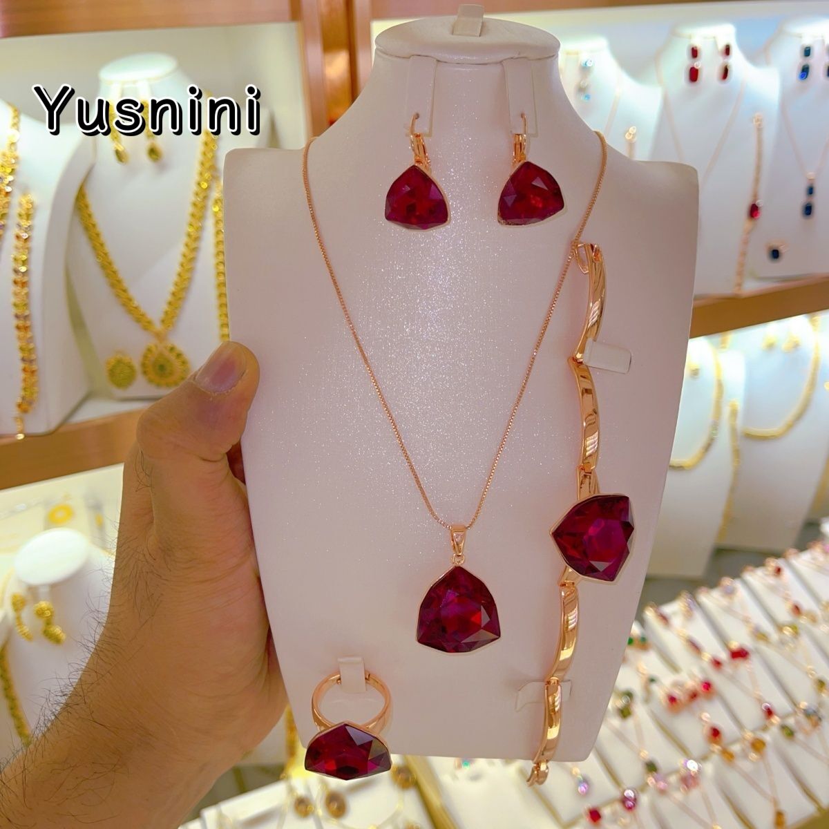 New UK 24K Gold Plated Necklac - Women'S Fashion Rings Gold recension och pris
