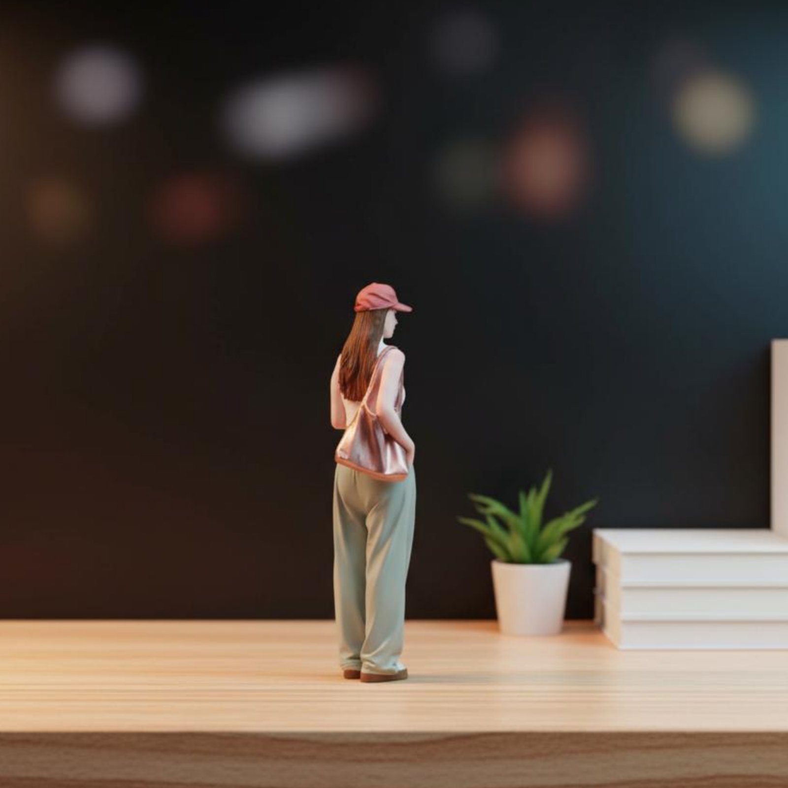 Girl Figure Holding Coffee Col - Women Fashion Pose recension och pris