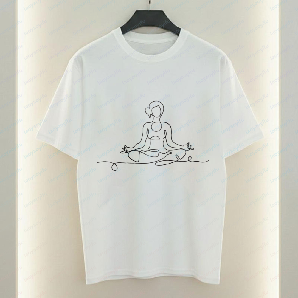 Yoga Pose T-Shirt Minimalist L - Women Fashion Pose recension och pris