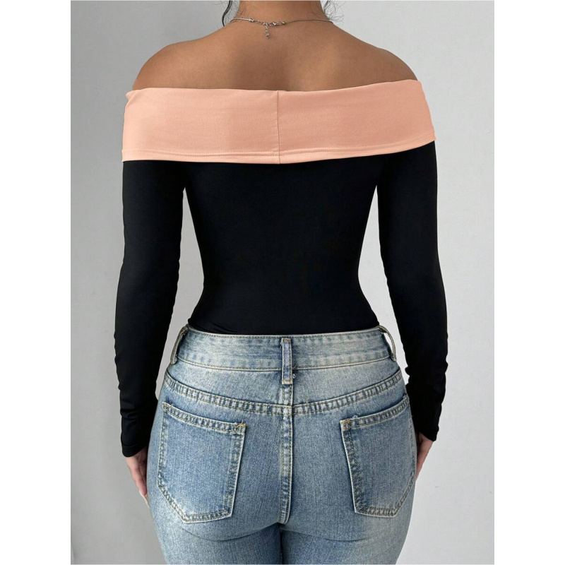 Bowknot Decor Off Shoulder Bod - Women Fashion Wear recension och pris
